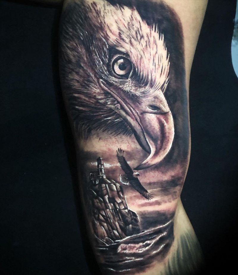 30 Pretty Eagle Tattoos Show Your Temperament