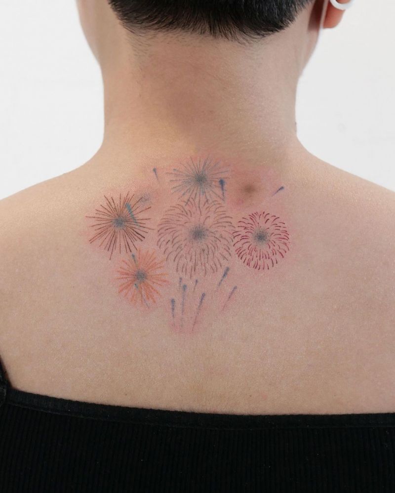 30 Pretty Fireworks Tattoos Improve Your Temperament