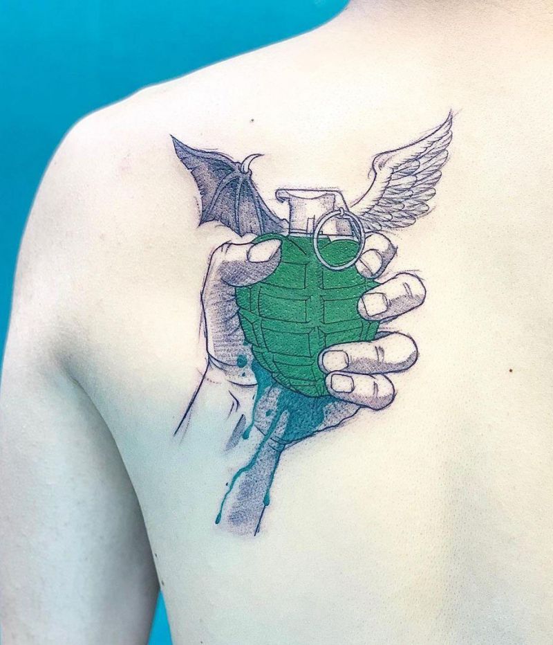 30 Pretty Grenade Tattoos You Must Try