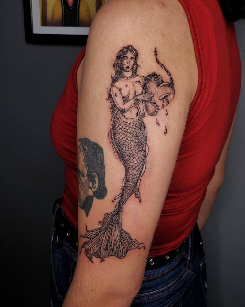 30 Pretty Mermaid Tattoos to Inspire You