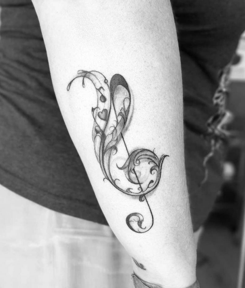 30 Unique Music Note Tattoos You Will Love