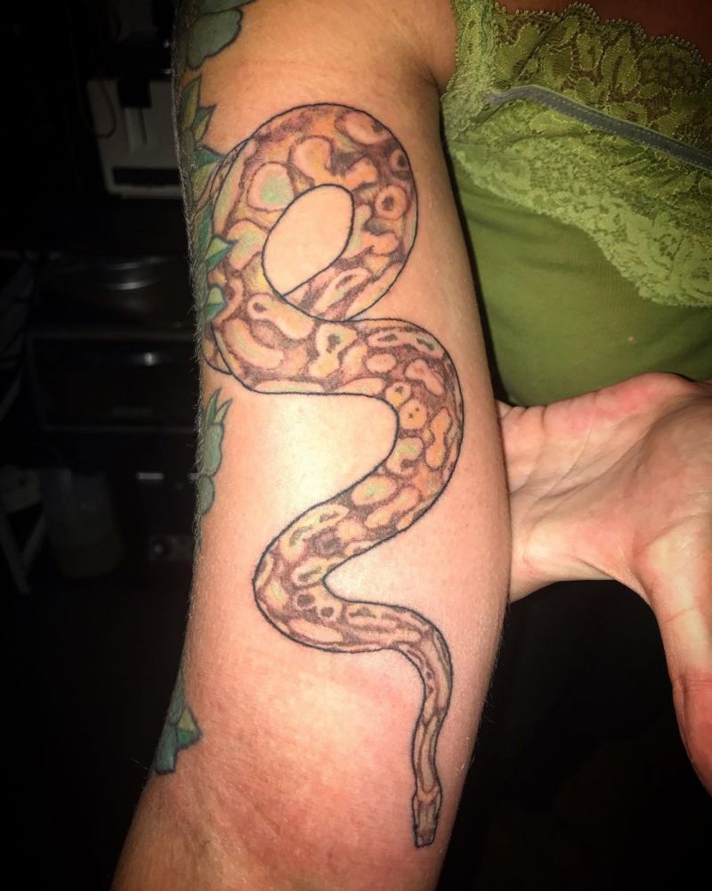 30 Pretty Python Tattoos You Will Love