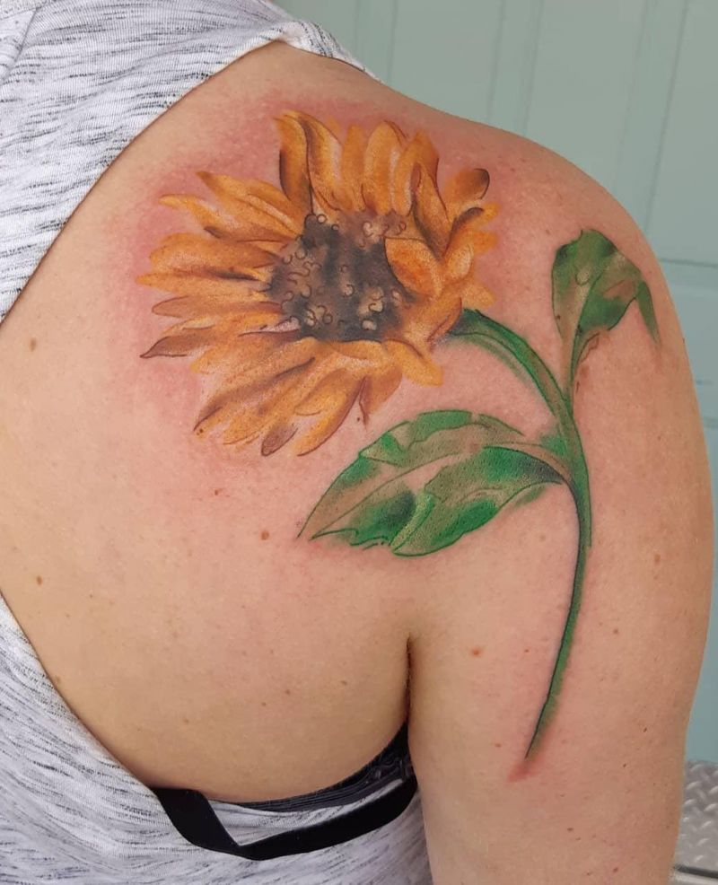 30 Pretty Sunflower Tattoos Improve Your Temperament