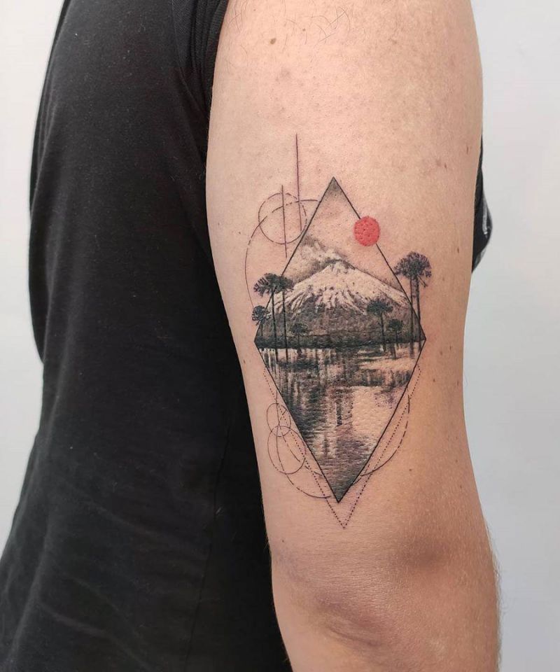 30 Pretty Volcano Tattoos for Inspiration