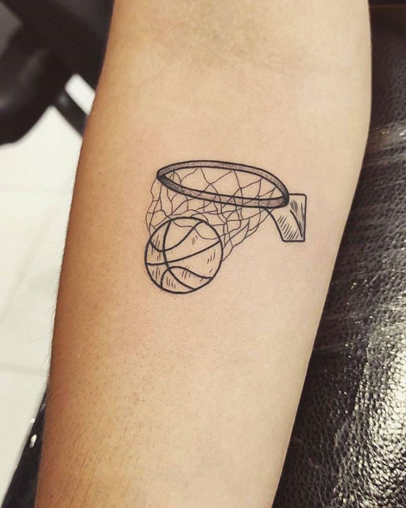 30 Pretty Basketball Tattoos for Inspiration