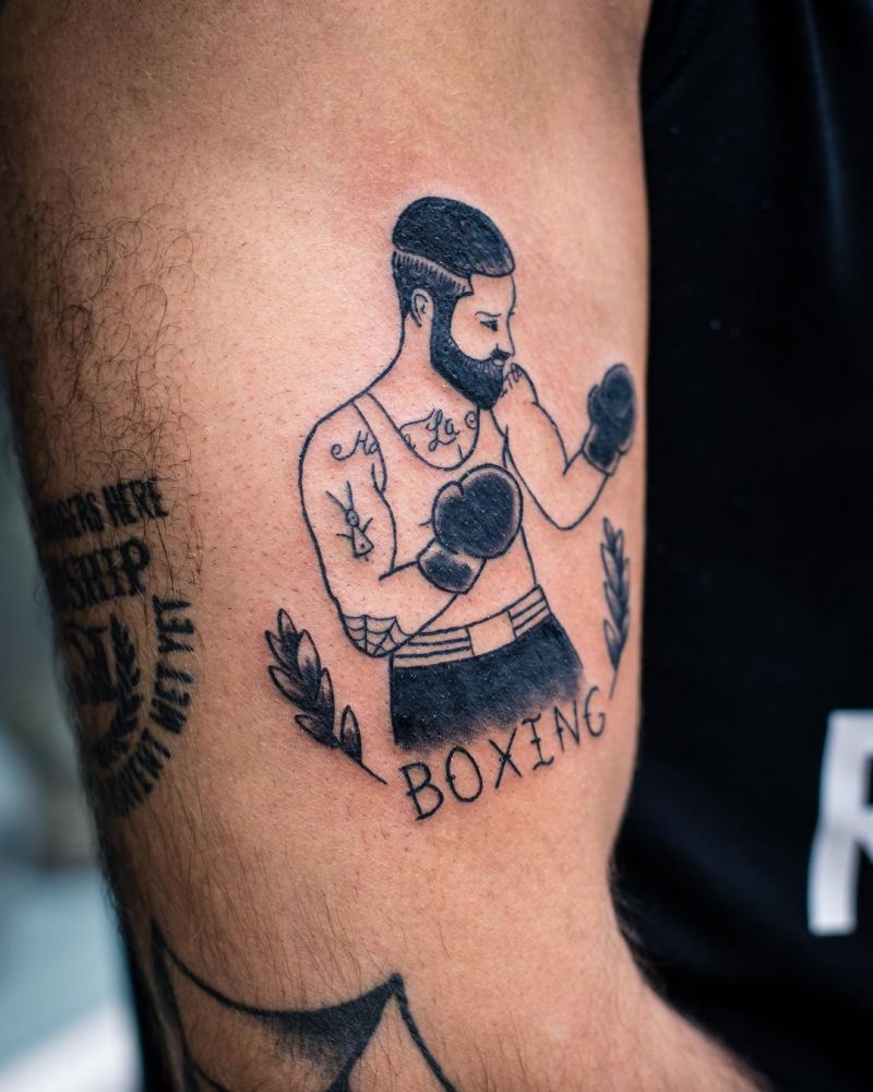 30 Pretty Boxing Tattoos Make You Strong