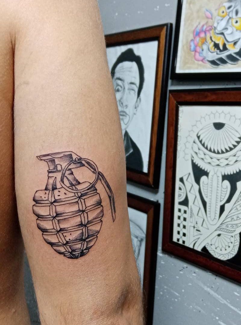 30 Pretty Grenade Tattoos You Must Try
