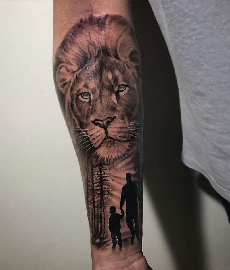 30 Pretty Lion Tattoos Show Your Temperament