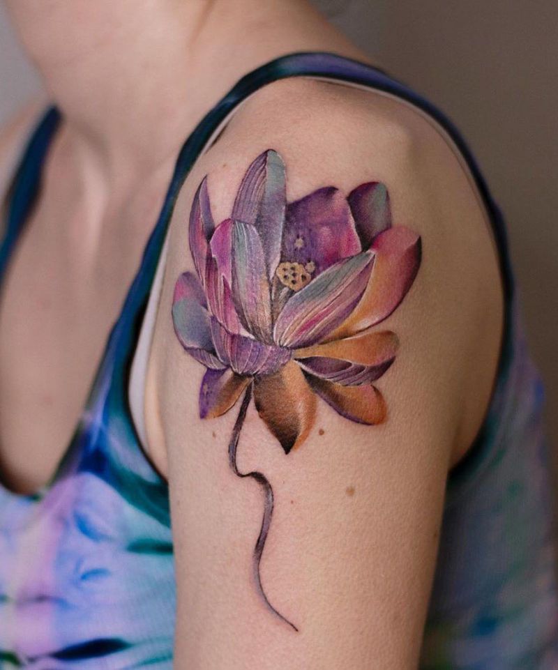 30 Pretty Lotus Flower Tattoos You Will Love