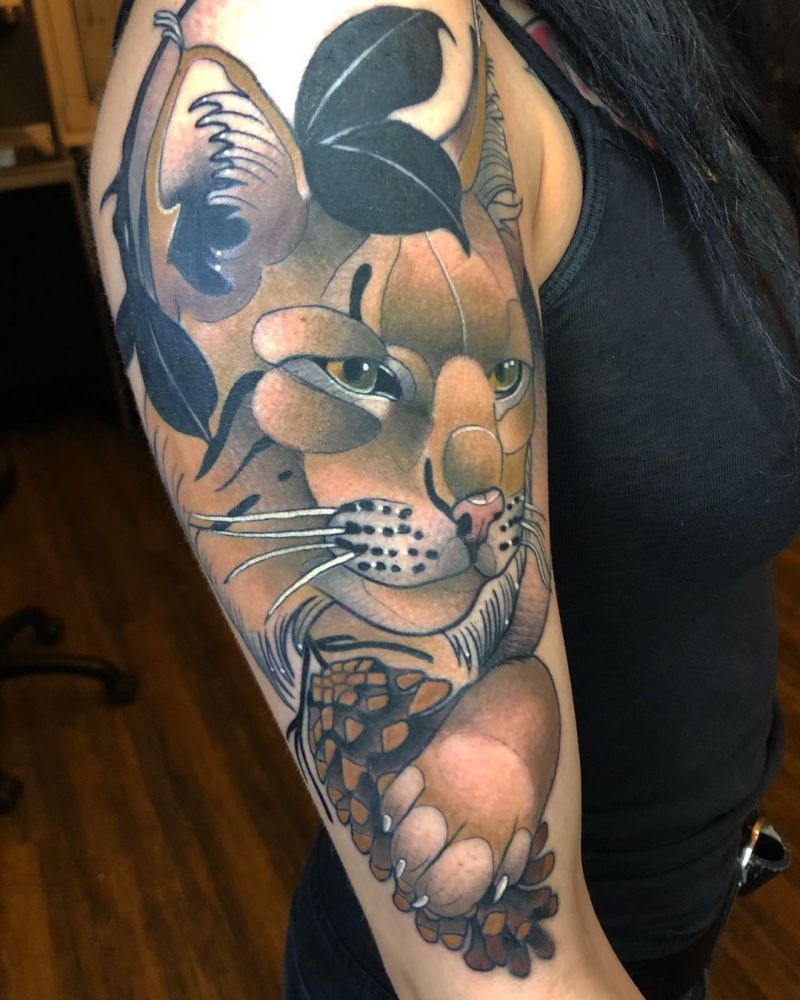 30 Pretty Lynx Tattoos You Will Love