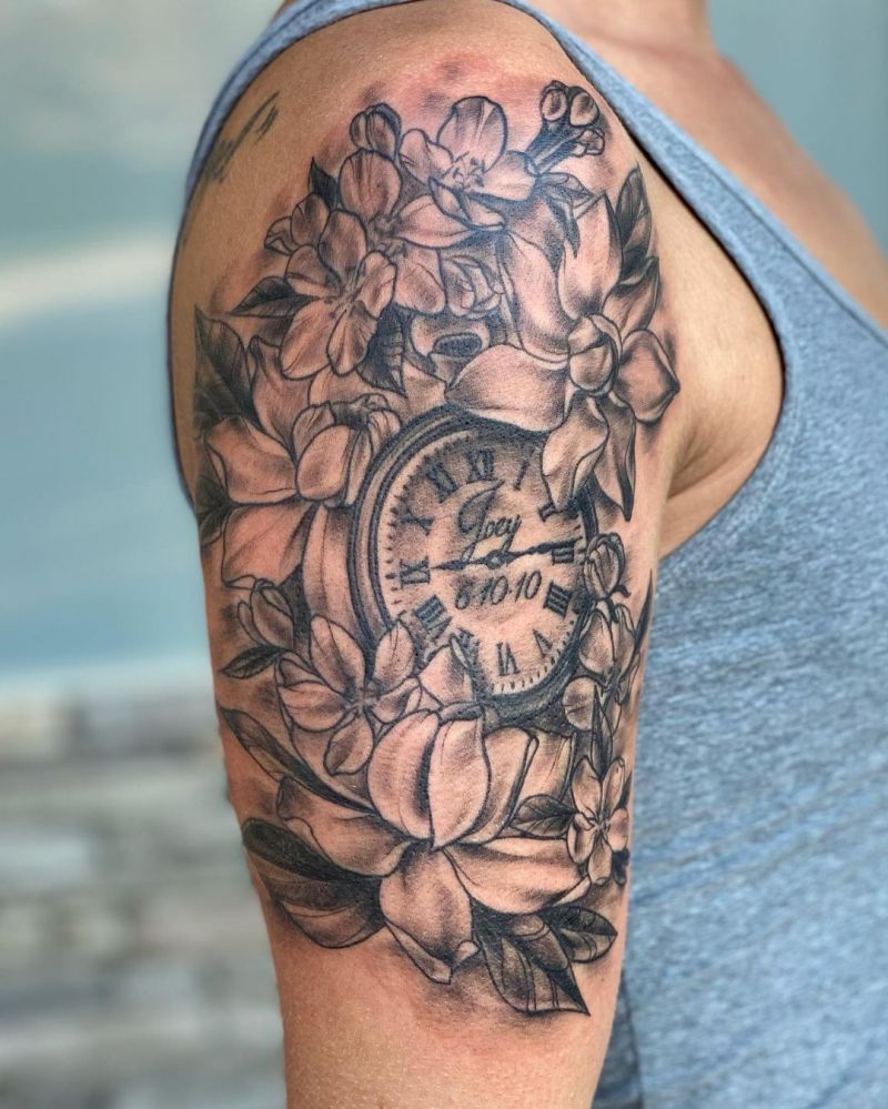 30 Pretty Pocket Watch Tattoos You Must Try