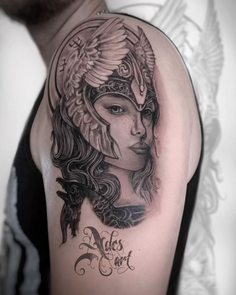 30 Pretty Valkyrie Tattoos to Inspire You