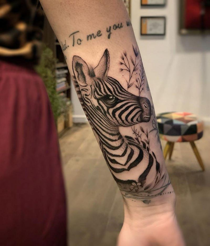 30 Pretty Zebra Tattoos You Must Try