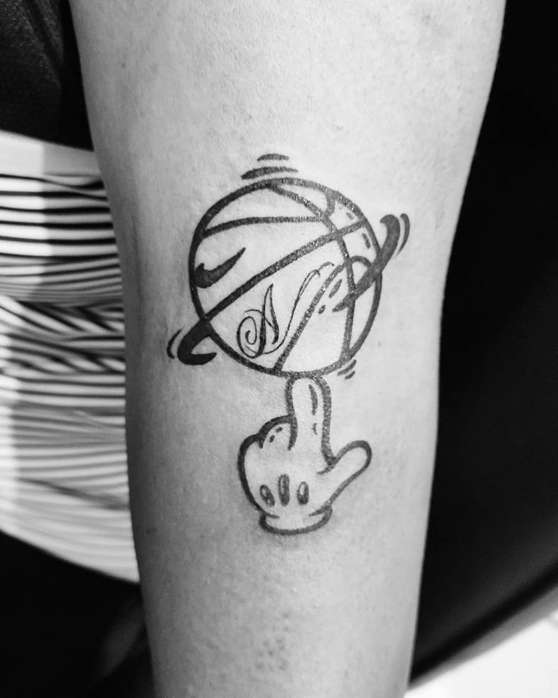 30 Pretty Basketball Tattoos for Inspiration