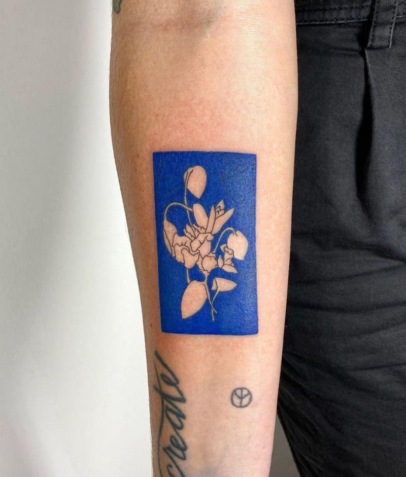 30 Pretty Blue Tattoos You Will Love