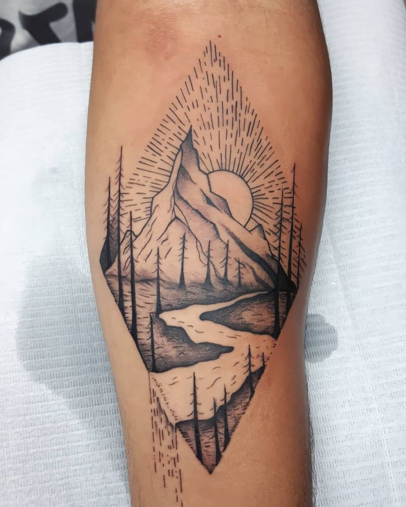 30 Pretty Camp Tattoos You Will Love