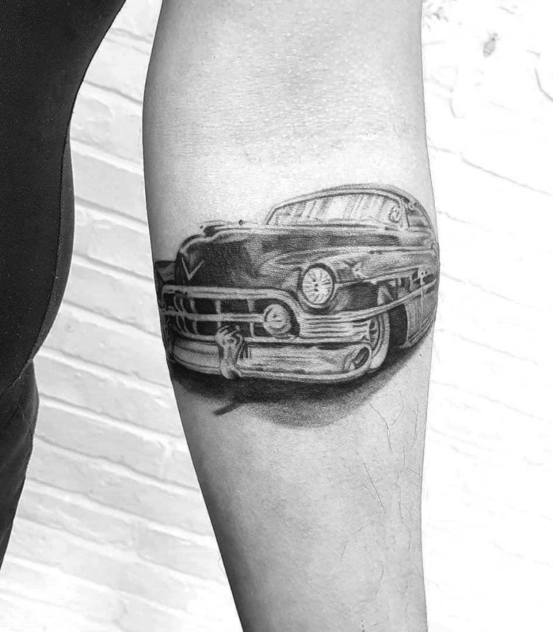 30 Pretty Car Tattoos for Inspiration