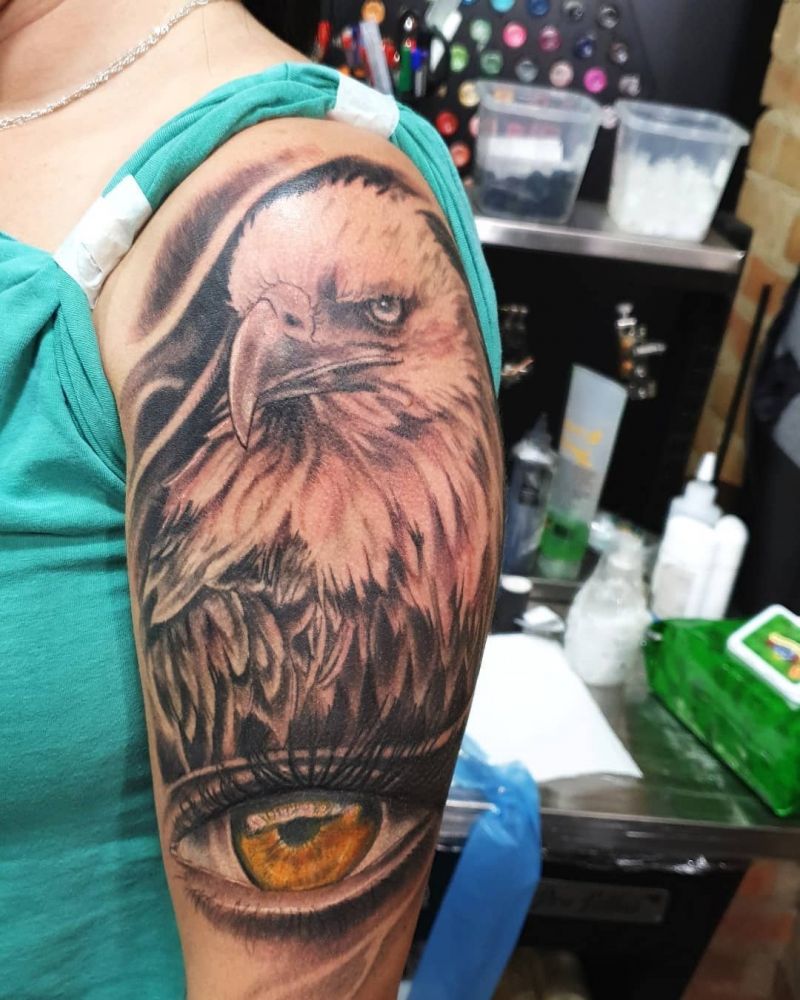 30 Pretty Eagle Tattoos Show Your Temperament