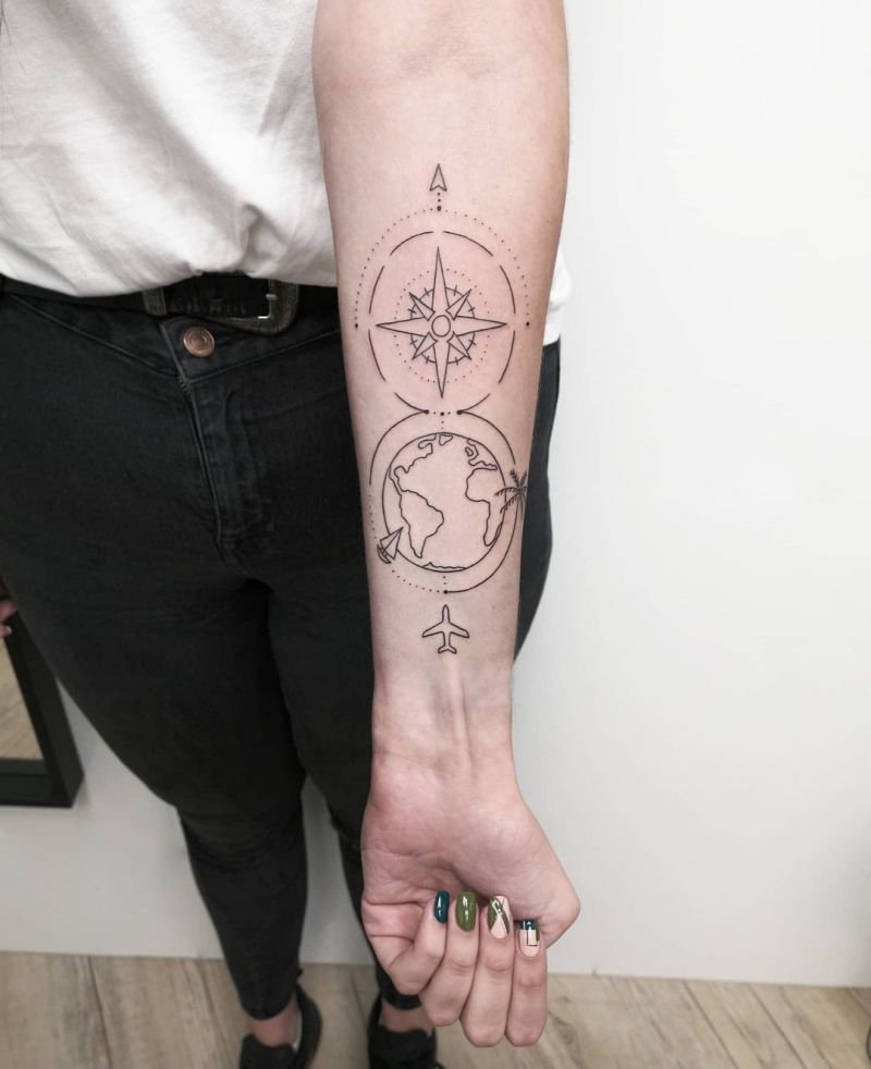 30 Pretty Earth Tattoos to Inspire You