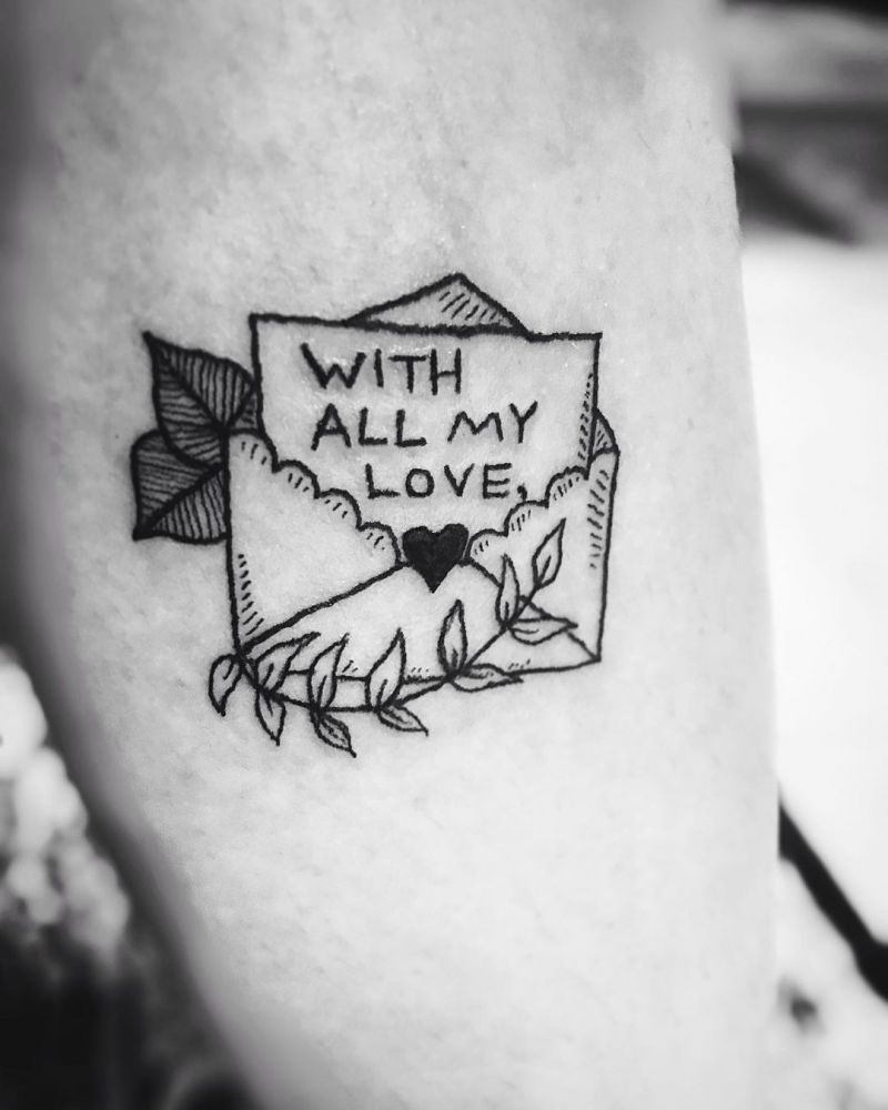 30 Pretty Envelope Tattoos Show Your Temperament