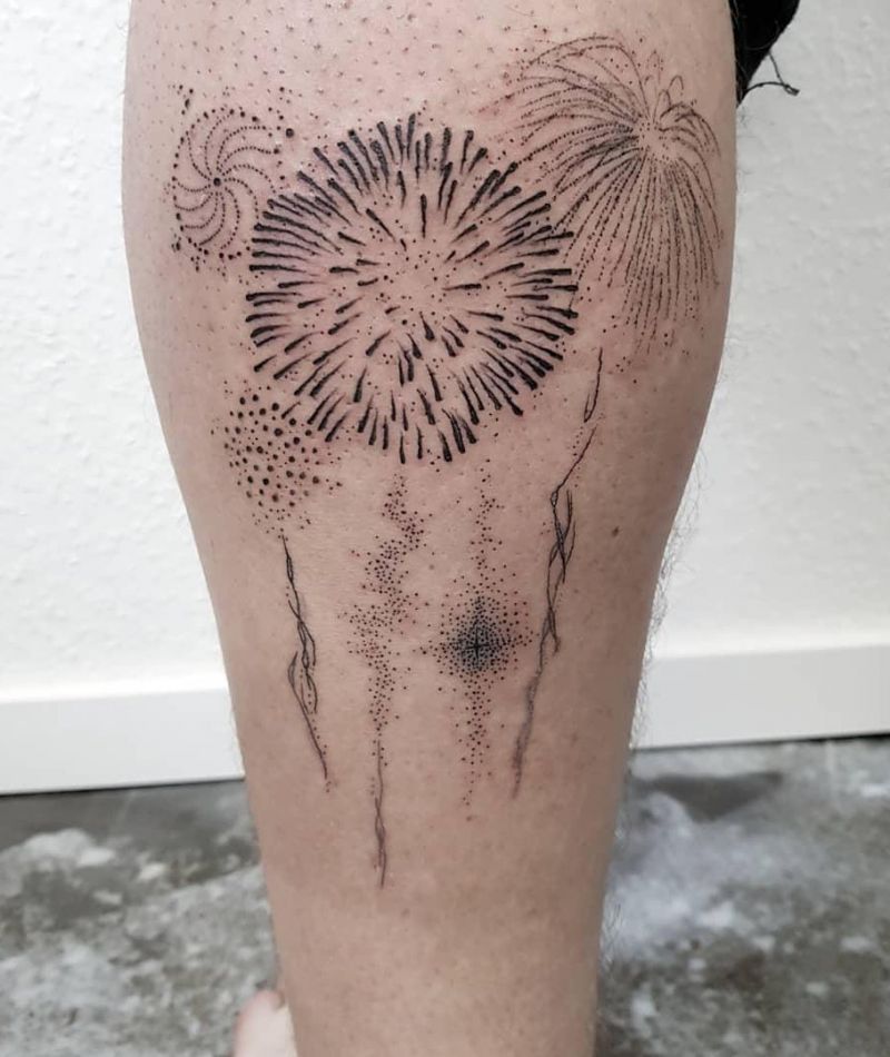 30 Pretty Fireworks Tattoos Improve Your Temperament