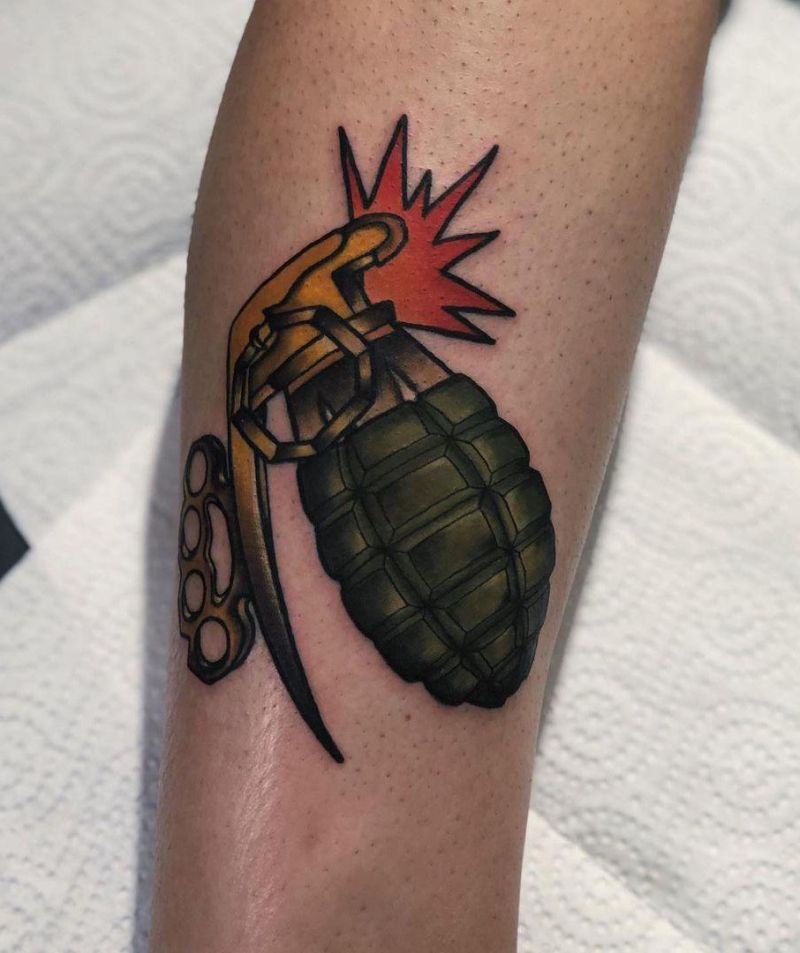 30 Pretty Grenade Tattoos You Must Try