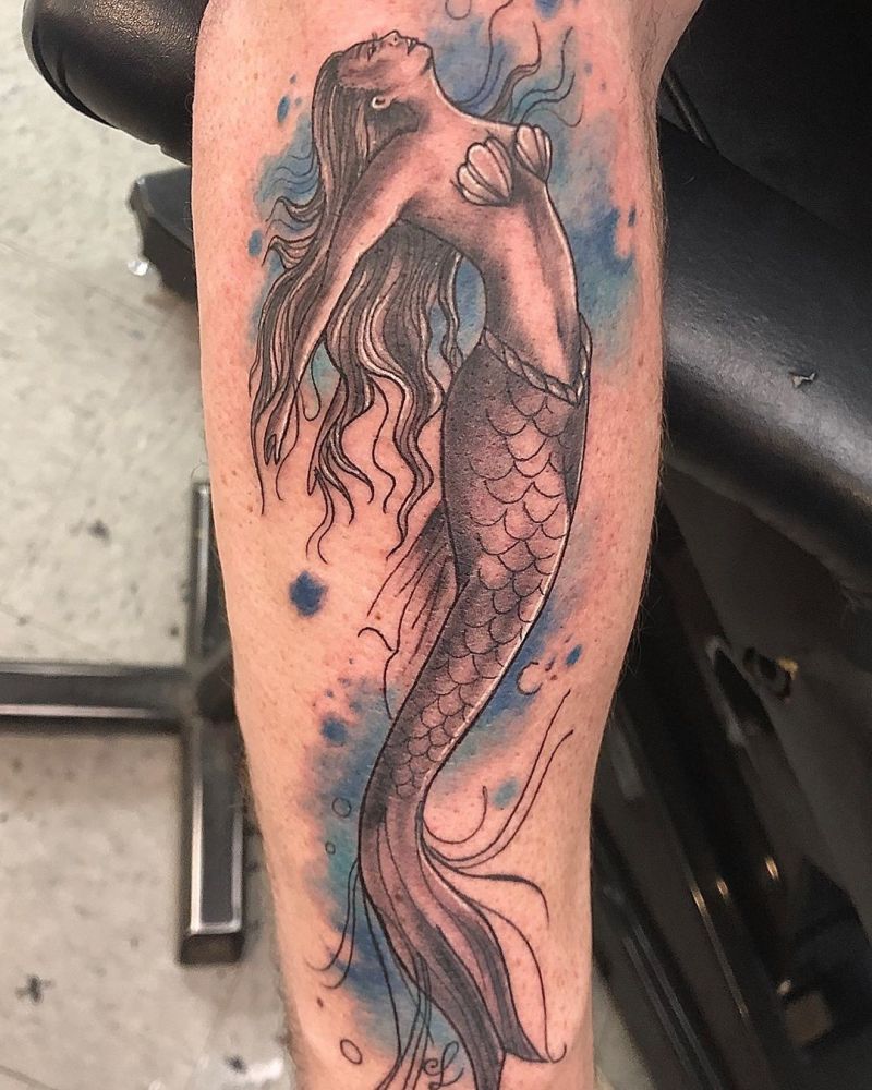 30 Pretty Mermaid Tattoos to Inspire You