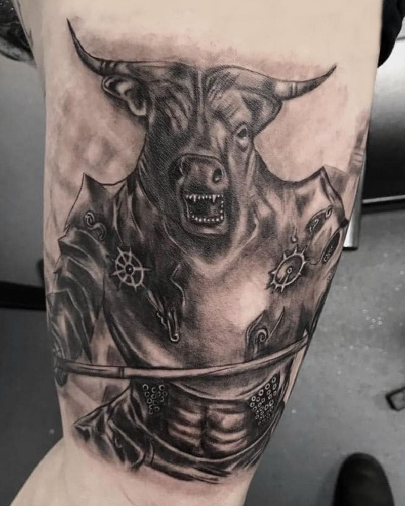 30 Superb Minotaur Tattoos to Inspire You