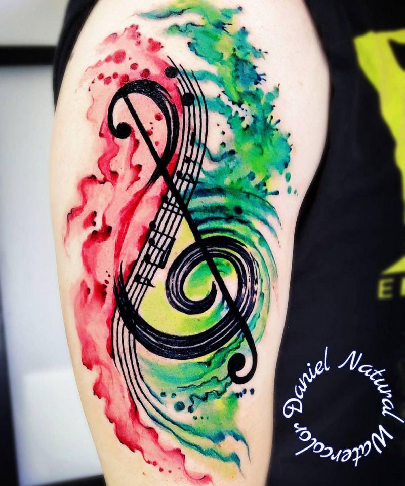 30 Unique Music Note Tattoos You Will Love