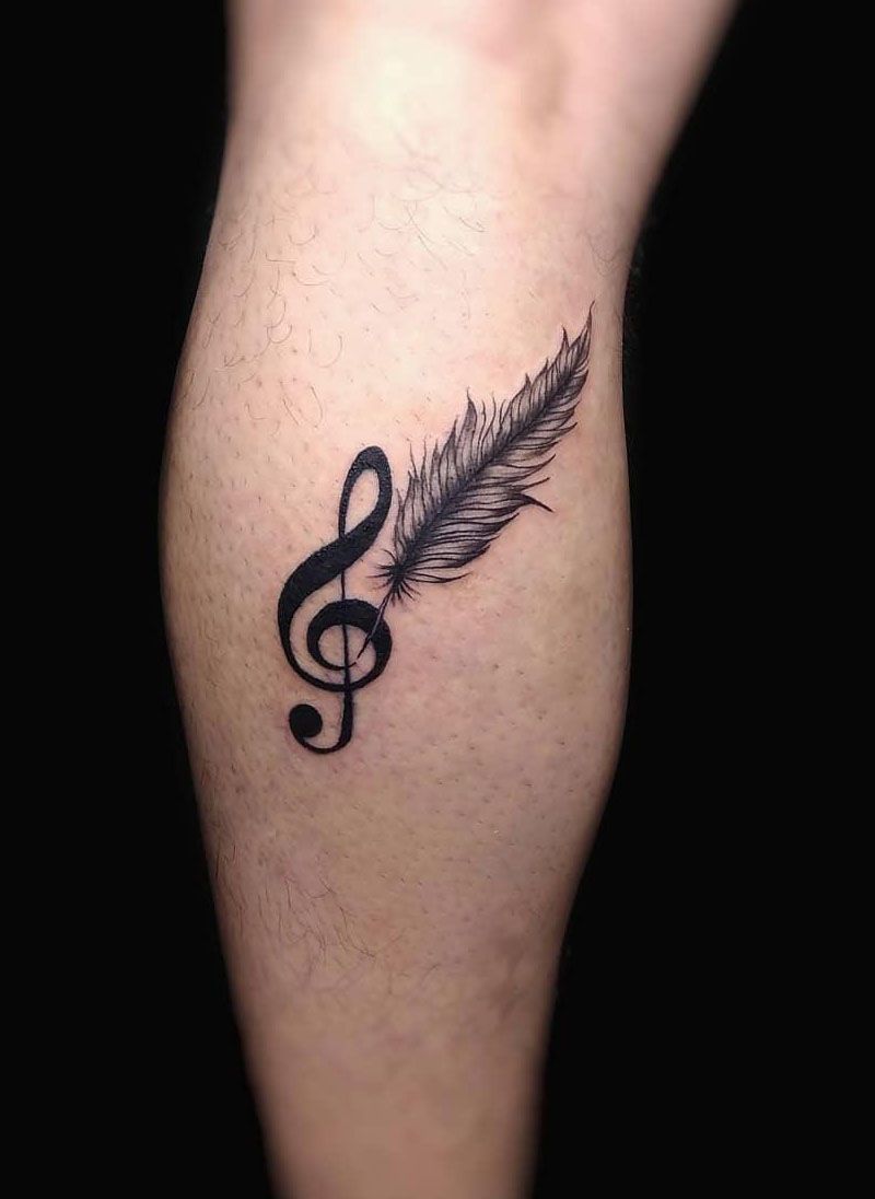 30 Pretty Music Tattoos to Inspire You