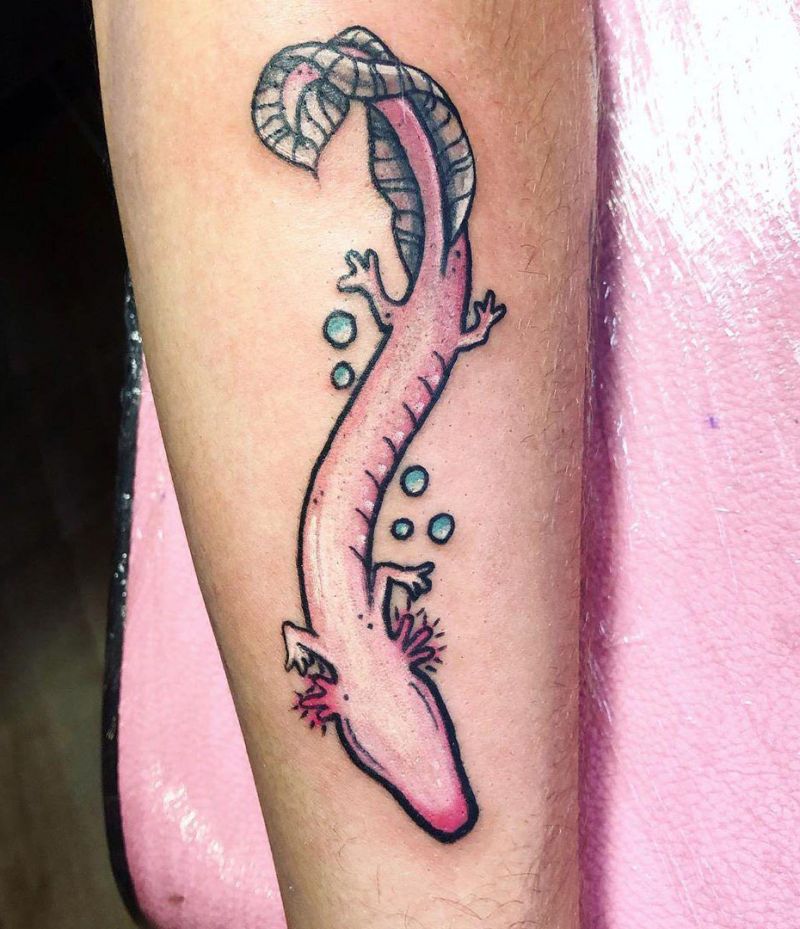 30 Pretty Salamander Tattoos to Inspire You