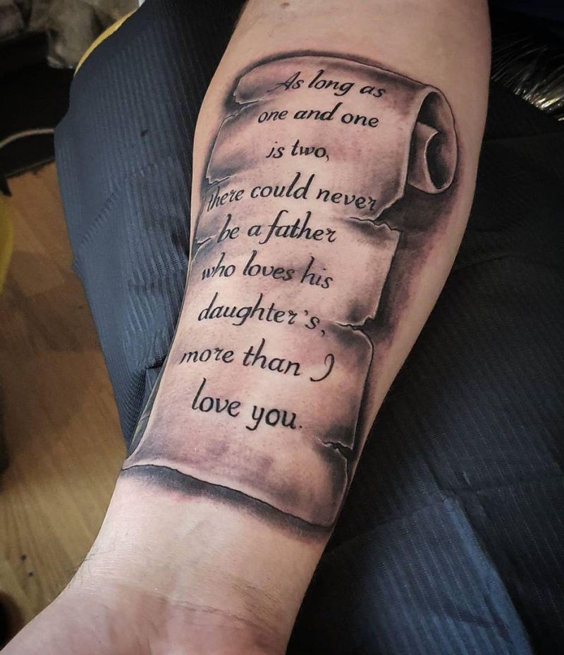 30 Pretty Scroll Tattoos Make You Beautiful