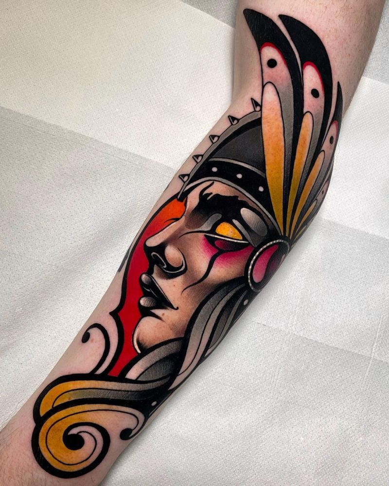 30 Pretty Valkyrie Tattoos to Inspire You