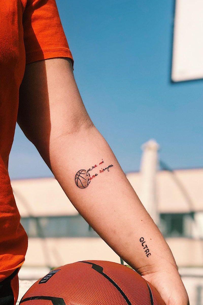 30 Pretty Basketball Tattoos for Inspiration