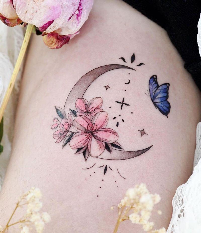 30 Pretty Moon Tattoos You Will Love