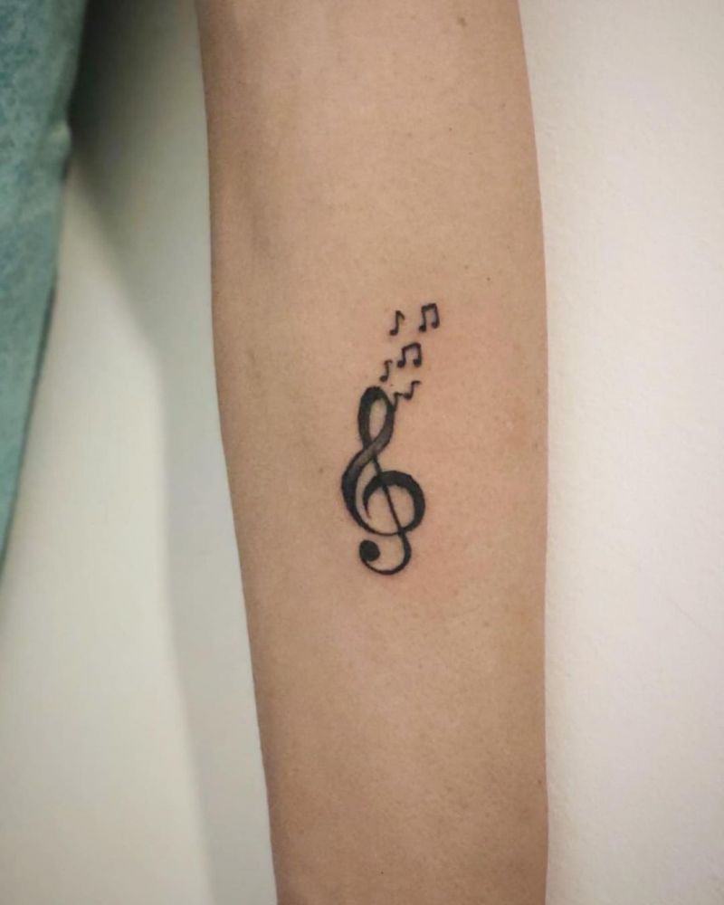 30 Pretty Music Tattoos to Inspire You