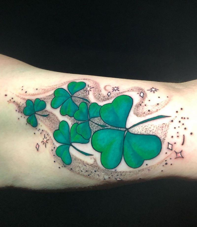 30 Pretty Shamrock Tattoos You Will Love