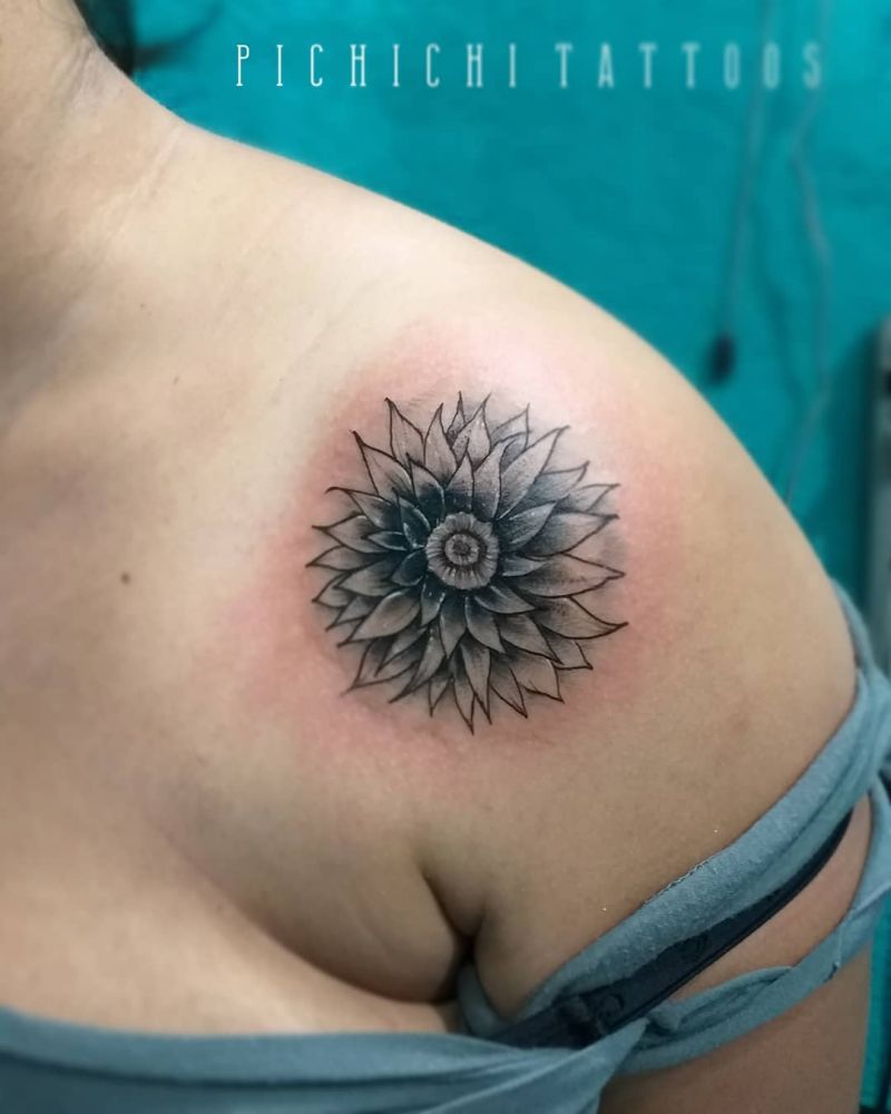 30 Pretty Sunflower Tattoos Improve Your Temperament