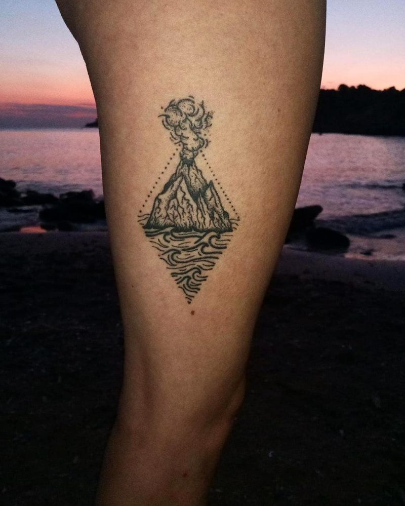 30 Pretty Volcano Tattoos for Inspiration