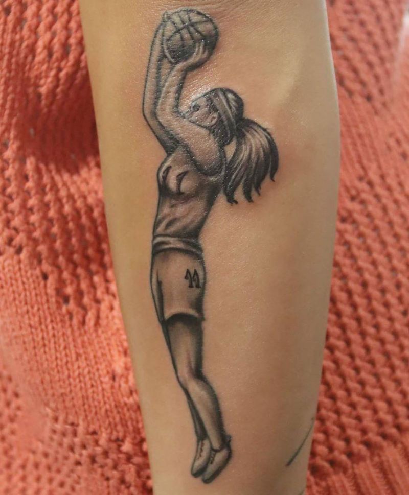 30 Pretty Basketball Tattoos for Inspiration