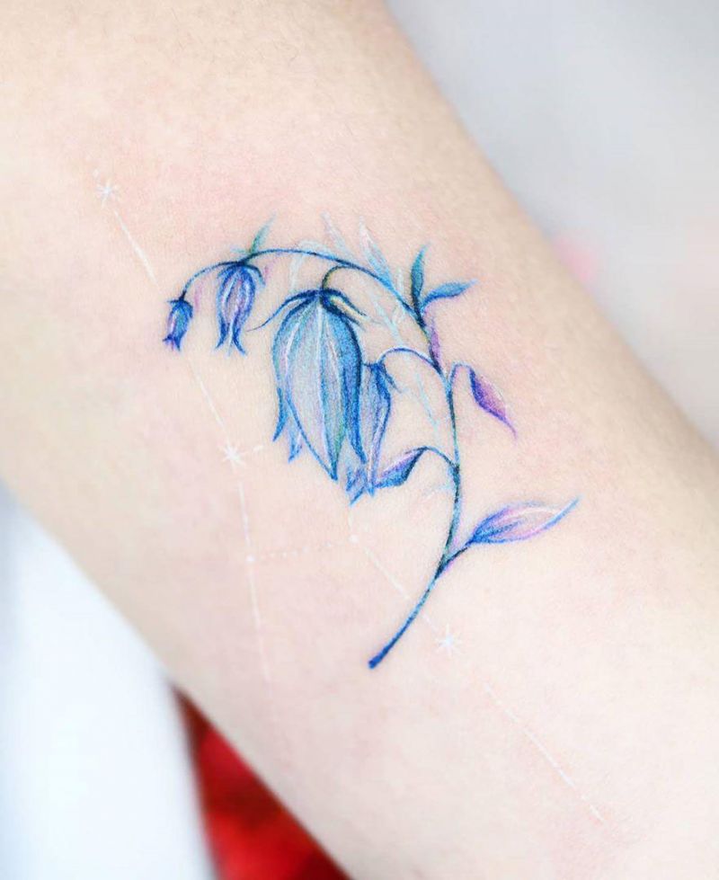 30 Pretty Blue Tattoos You Will Love