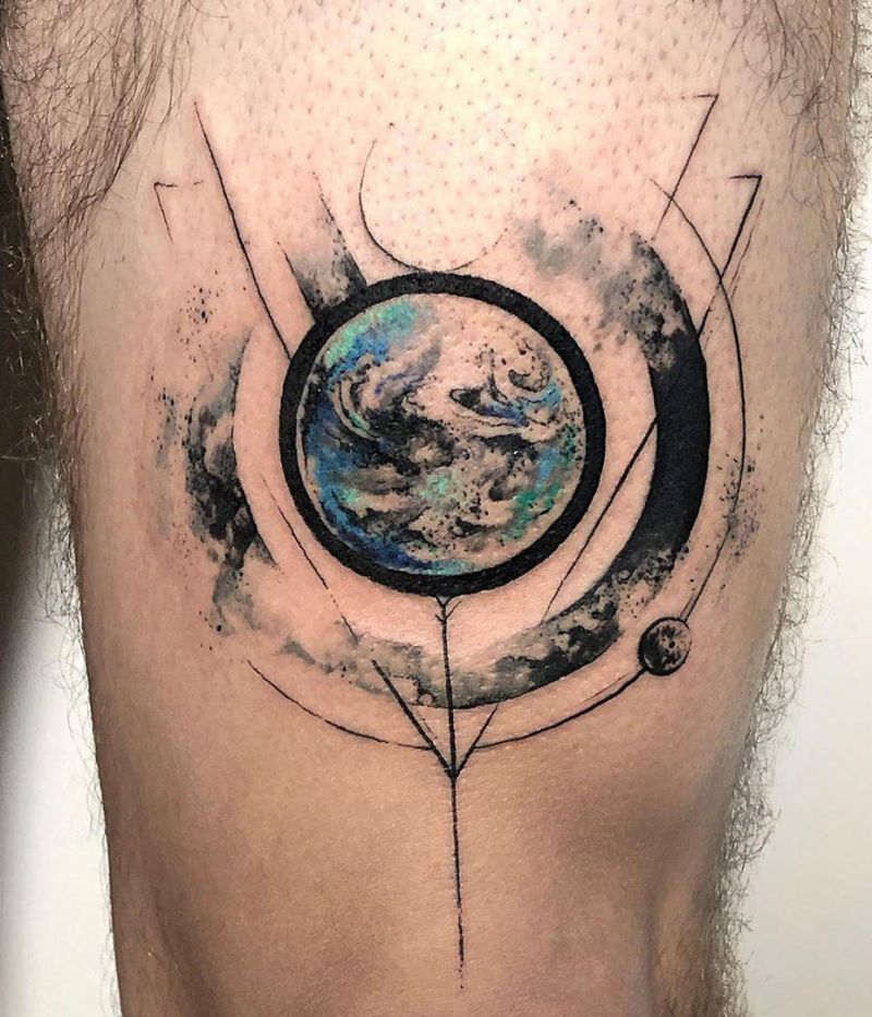 30 Pretty Earth Tattoos to Inspire You