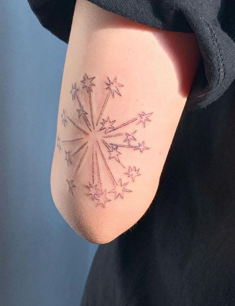 30 Pretty Fireworks Tattoos Improve Your Temperament