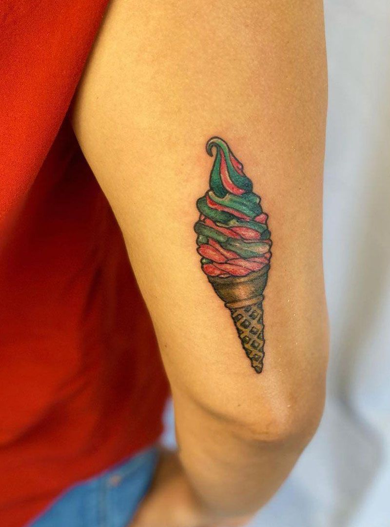 30 Pretty Icecream Tattoos for Inspiration