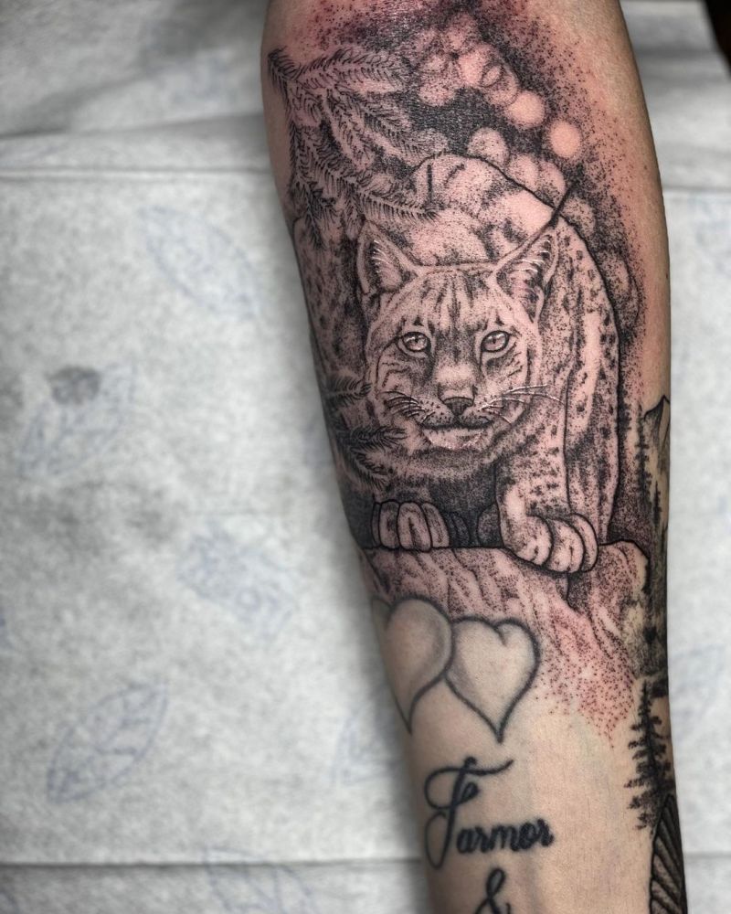 30 Pretty Lynx Tattoos You Will Love