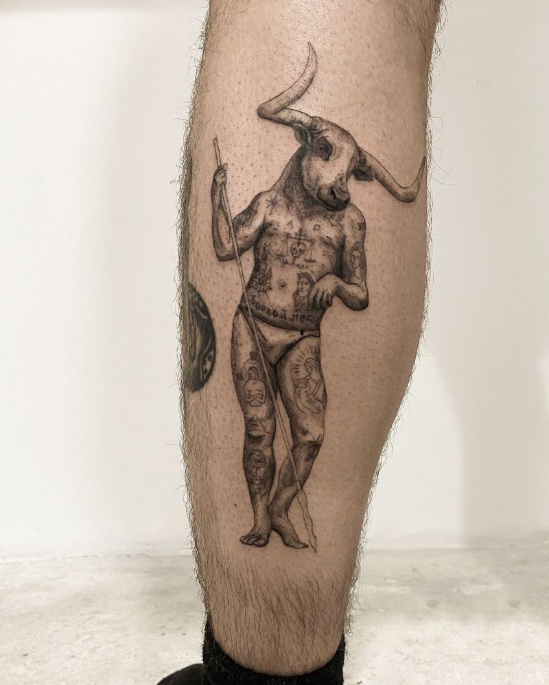 30 Superb Minotaur Tattoos to Inspire You