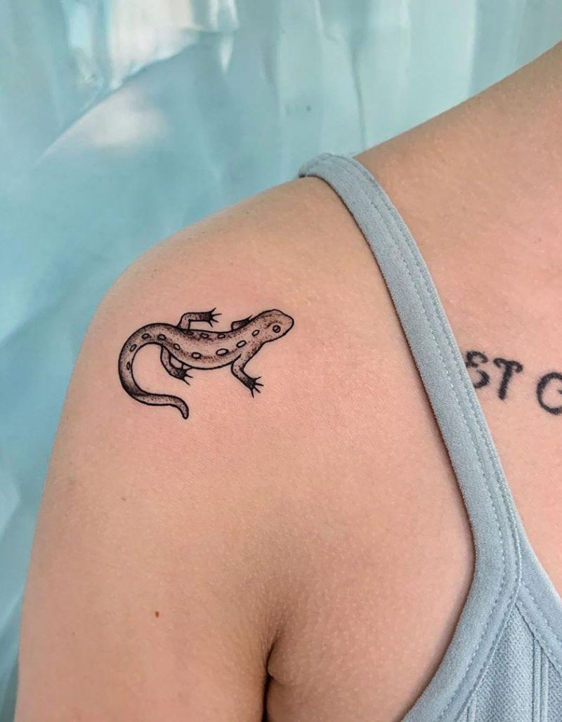 30 Pretty Salamander Tattoos to Inspire You