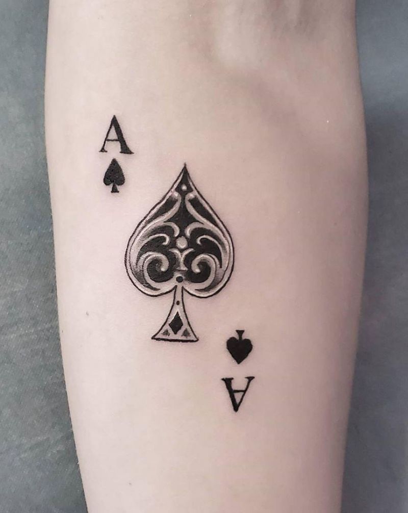 30 Pretty Ace of spades Tattoos to Inspire You