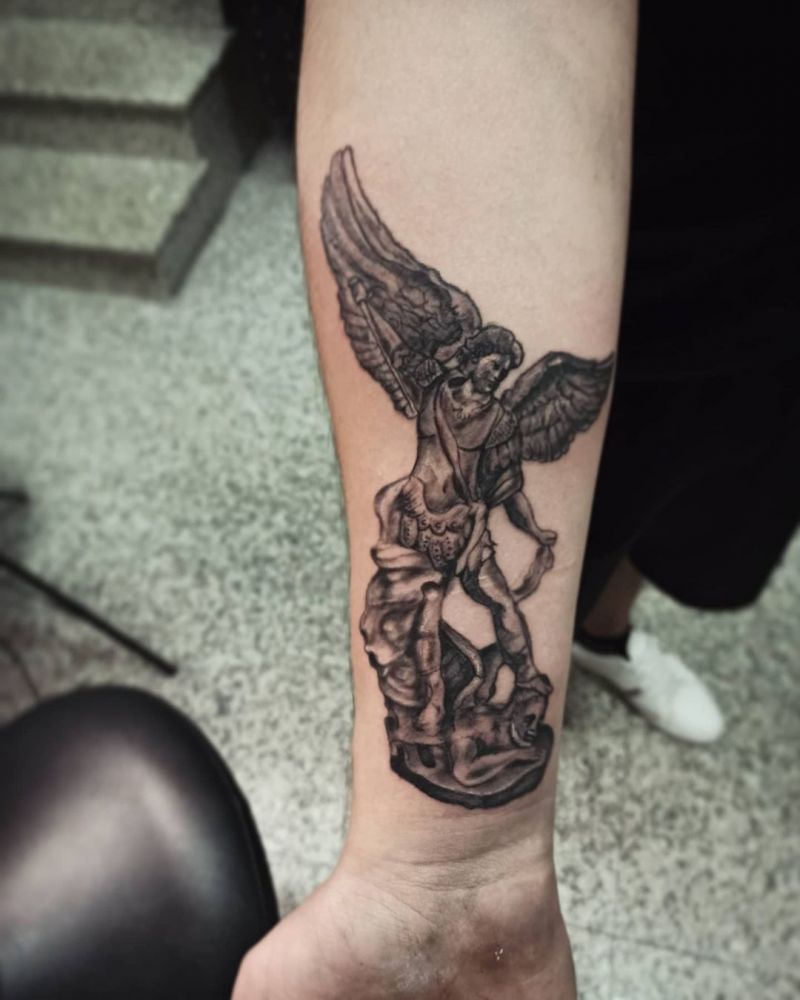 30 Pretty Archangel Tattoos You Will Love