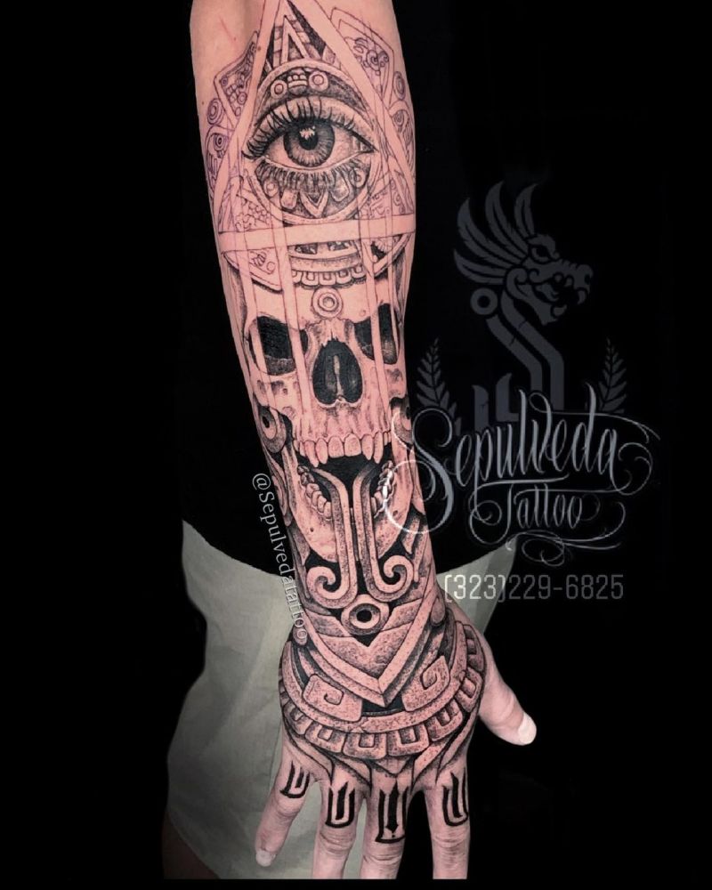 30 Pretty Aztec Tattoos You Must Try